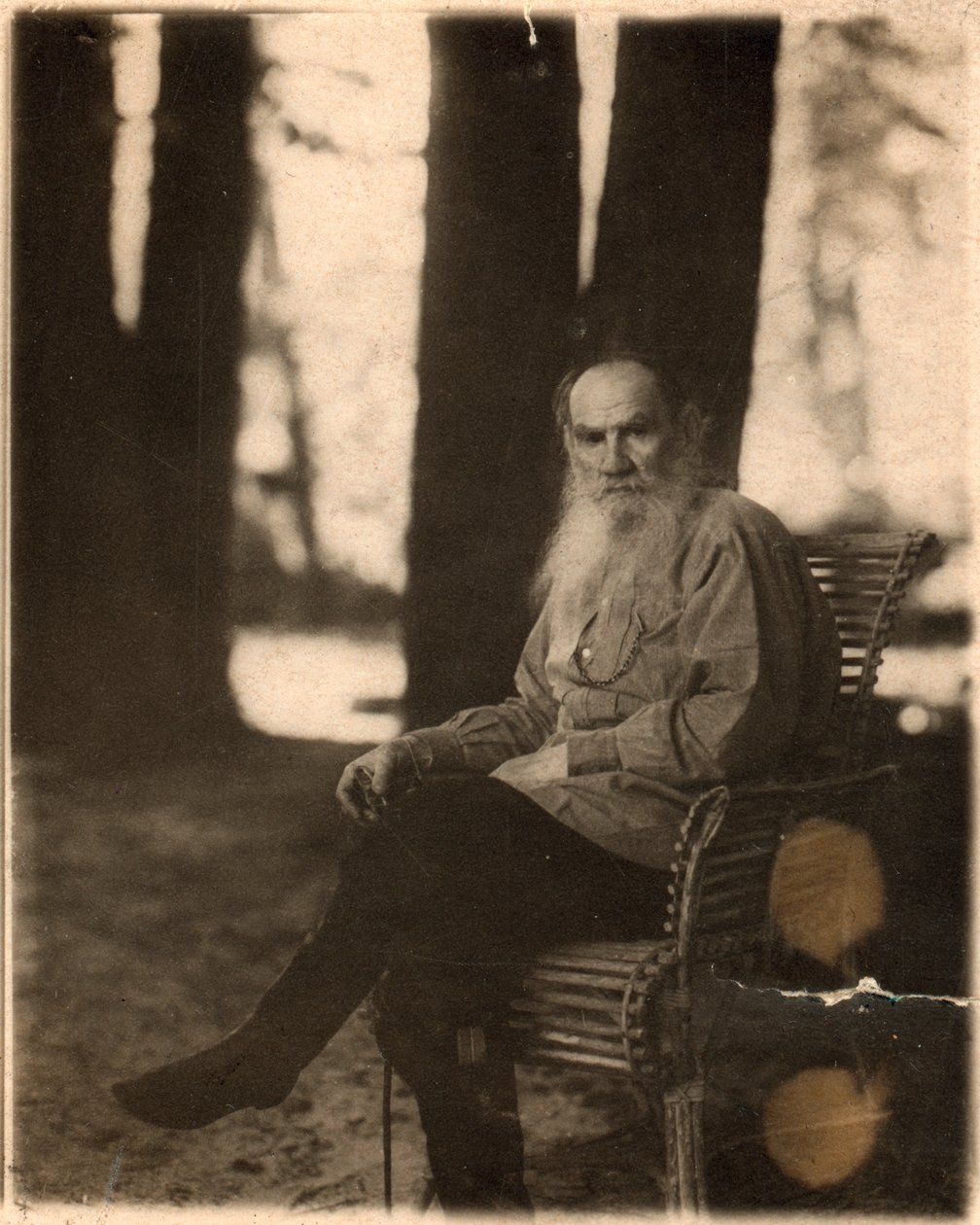 Rus yazar Leo Tolstoy, Yasnaya Polyana, Tula yakınlarında, Rusya, 1908 by Sergey Produkin Gorsky