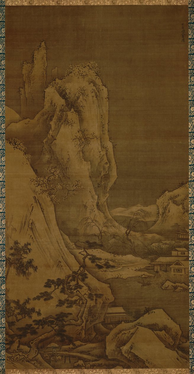 Dört mevsim-kış manzarası by Toyo Sesshu