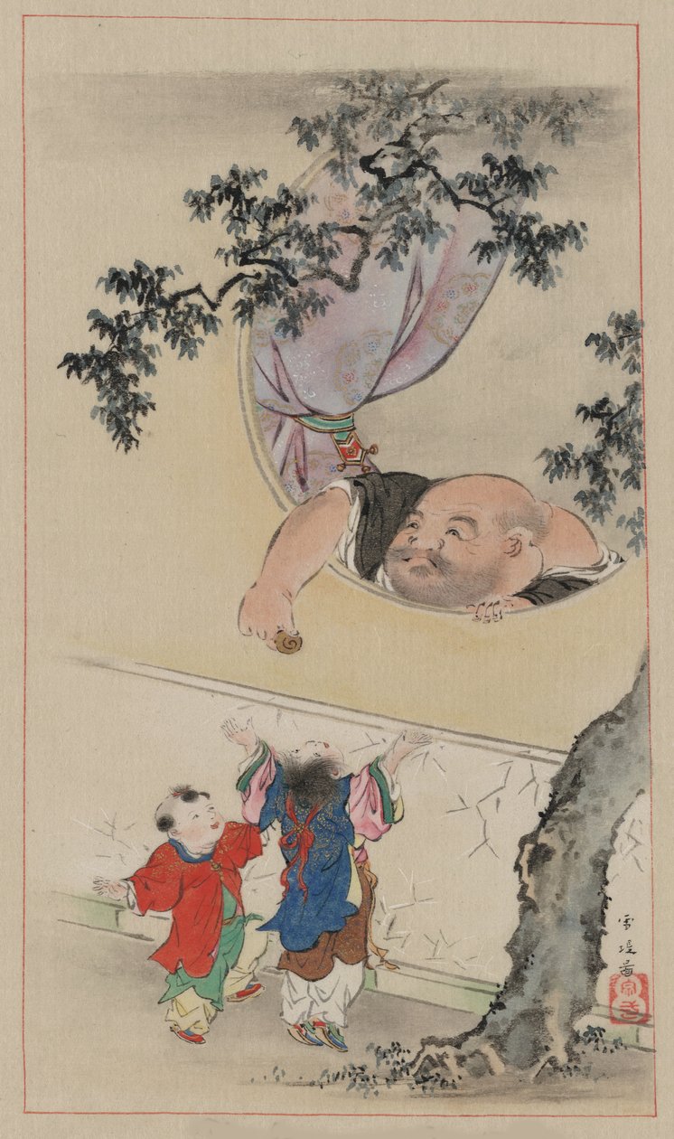 Hotei, 1878 by Settei Hasegawa