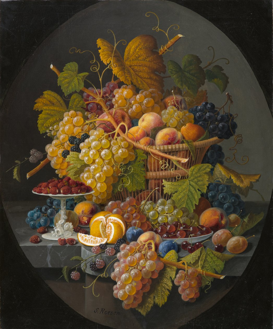 Meyveli Natürmort, c.1855-1860 by Severin Roesen