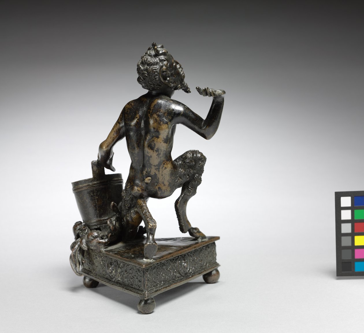 Diz çökmüş Satyr, c.1520 (bronz) by Severo da Ravenna