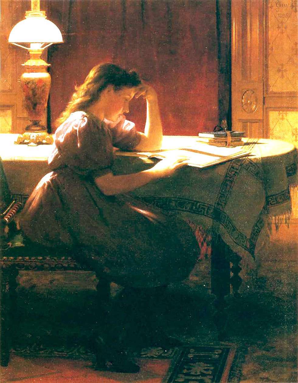 ödev, 1895 by Seymour Joseph Guy