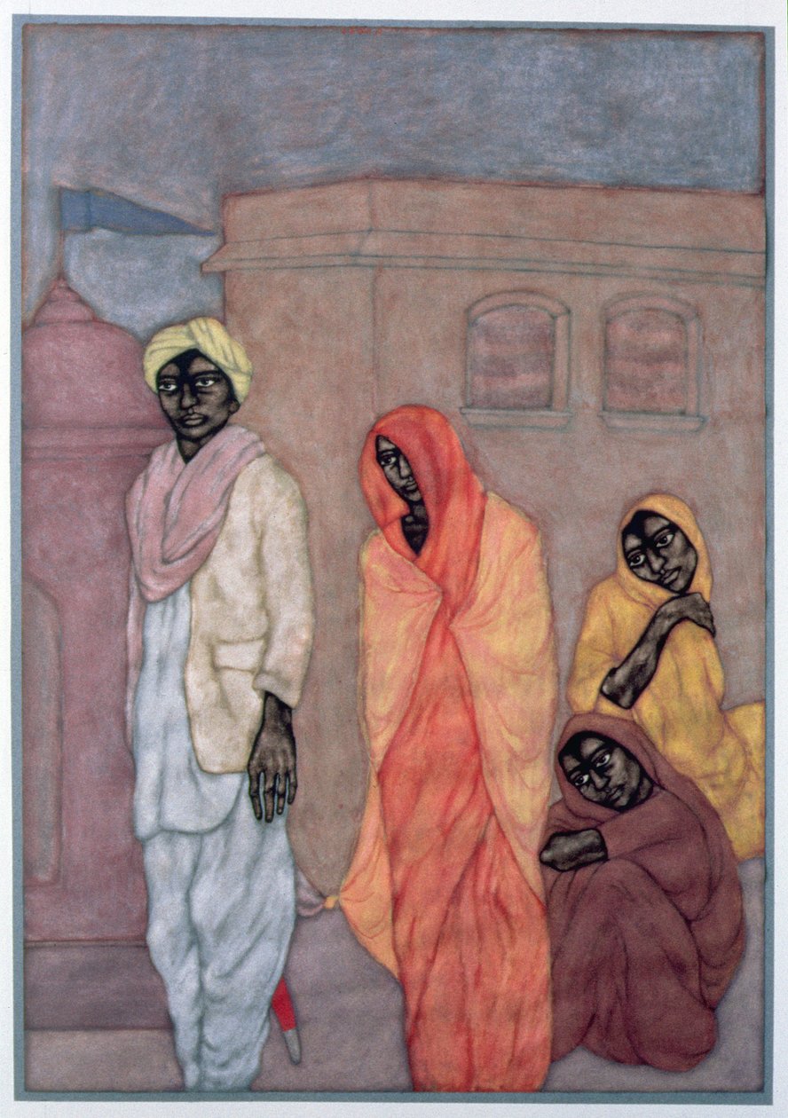 İlk Evlilik, 1986 (kağıt üzerinde wc) by Shanti Panchal