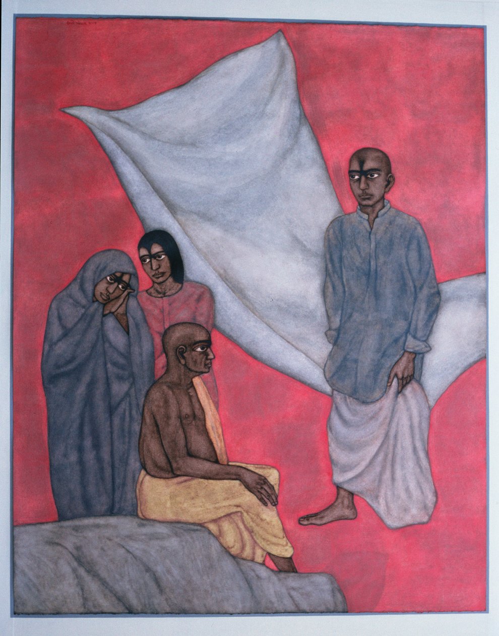 Diriliş - Gerçek ve Gerçekdışı, 1996 (kağıt üzerinde wc) by Shanti Panchal