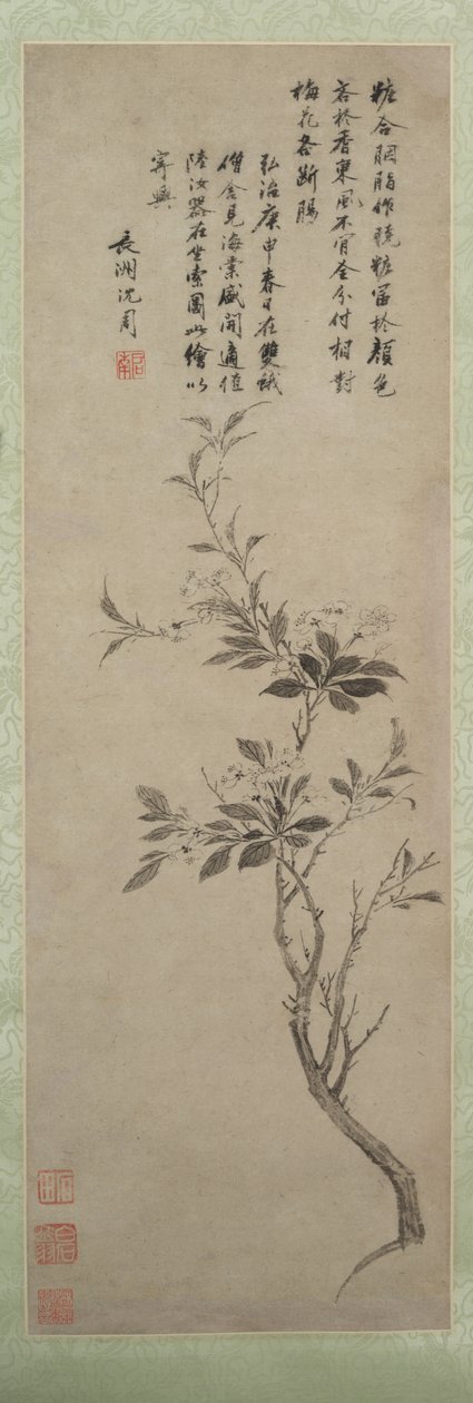 Çiçekli Yengeç Elma, 1500. by Shen Zhou
