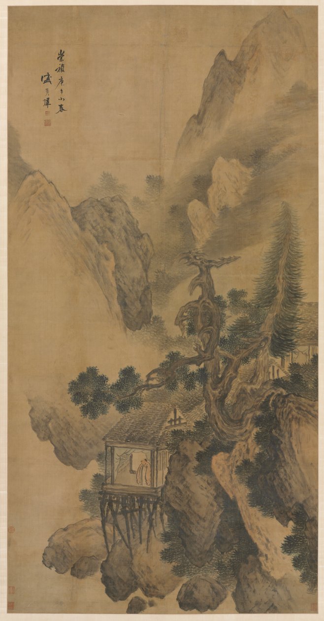 Puslu Bir Vadiye bakan Lonely Retreat by Sheng Maoye