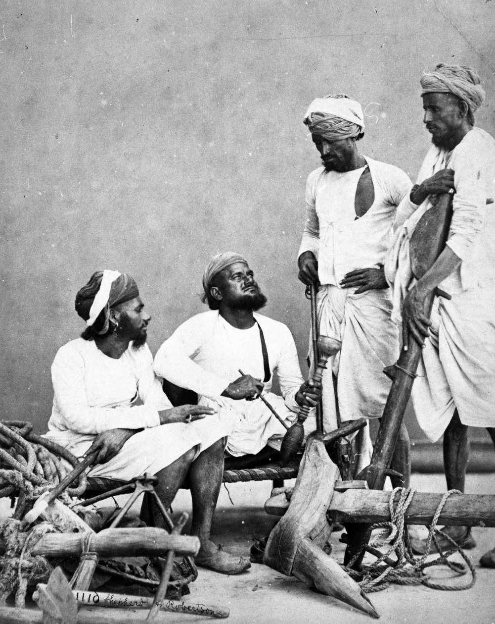 Jat Zemindars ve Ryots, c.1863 by Shepherd and Robertson