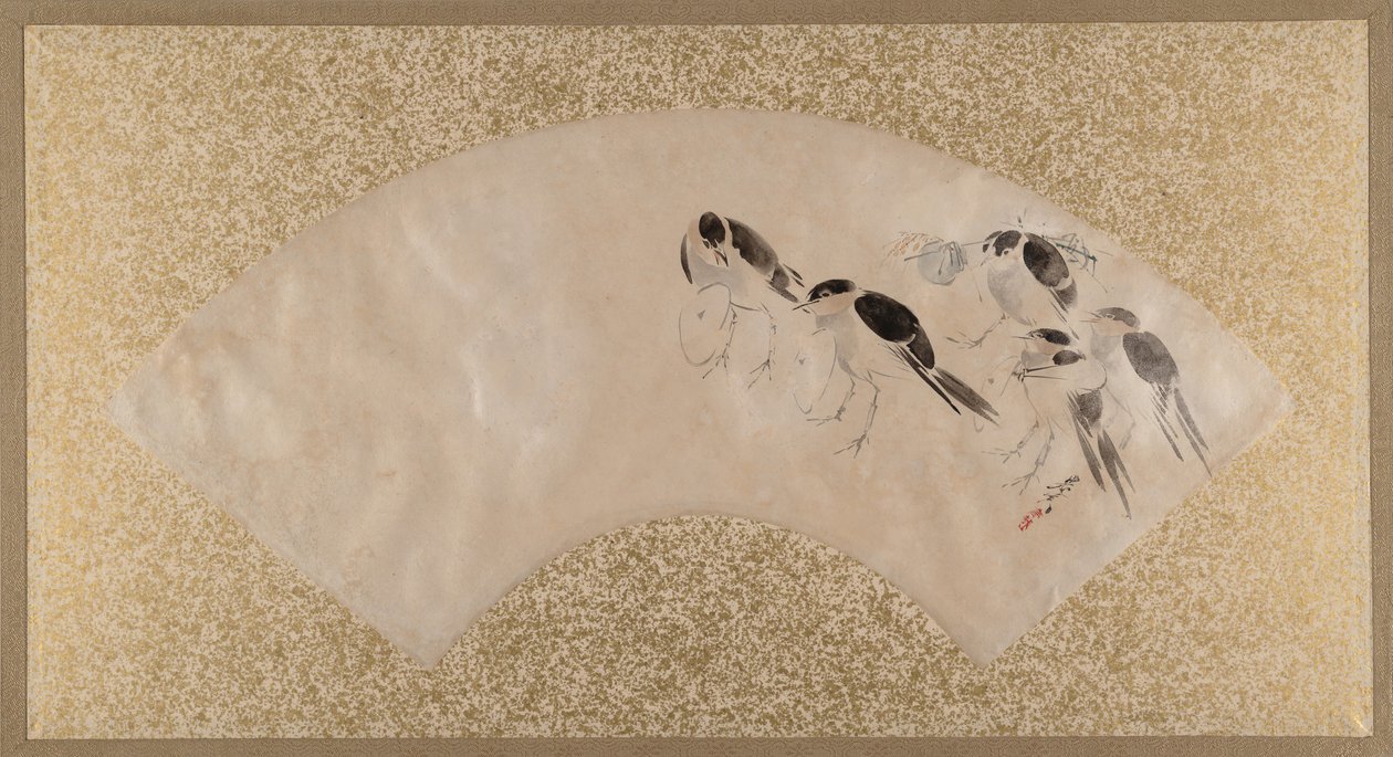 Kuşlar, 19. yüzyılın sonlarında. by Shibata Zeshin