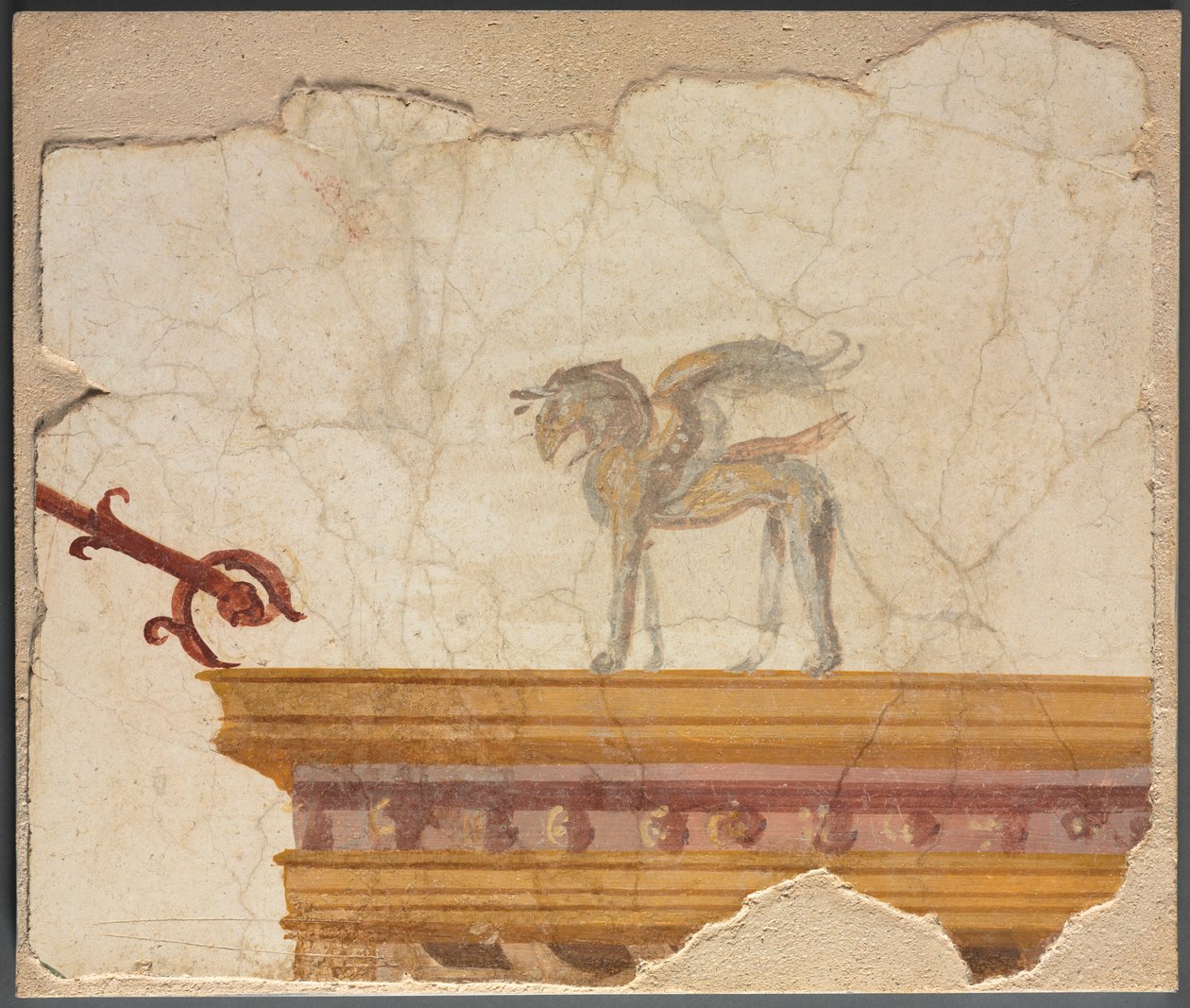 Entablature üstüne Griffin by Shibata Zeshin