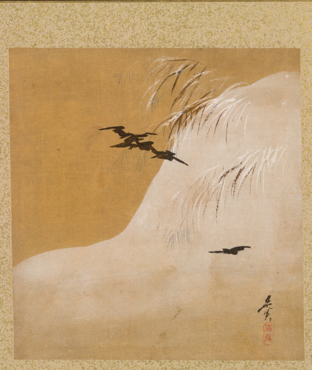 Mevsimsel Temalar Albümünden Yaprak: Yeni Eğreltiler, 1847. by Shibata Zeshin