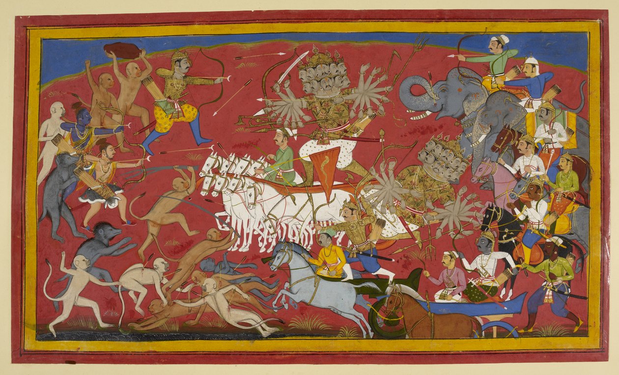 Ekle. 15297 (1) f.141v On başlı Şeytan Kral Ravana, 