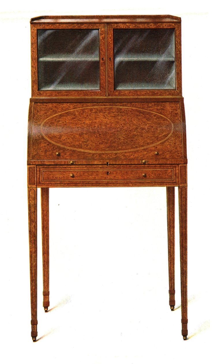 Amboyna-ahşap Yazı Dolabı. 1908. by Shirley Charles Llewellyn Slocombe