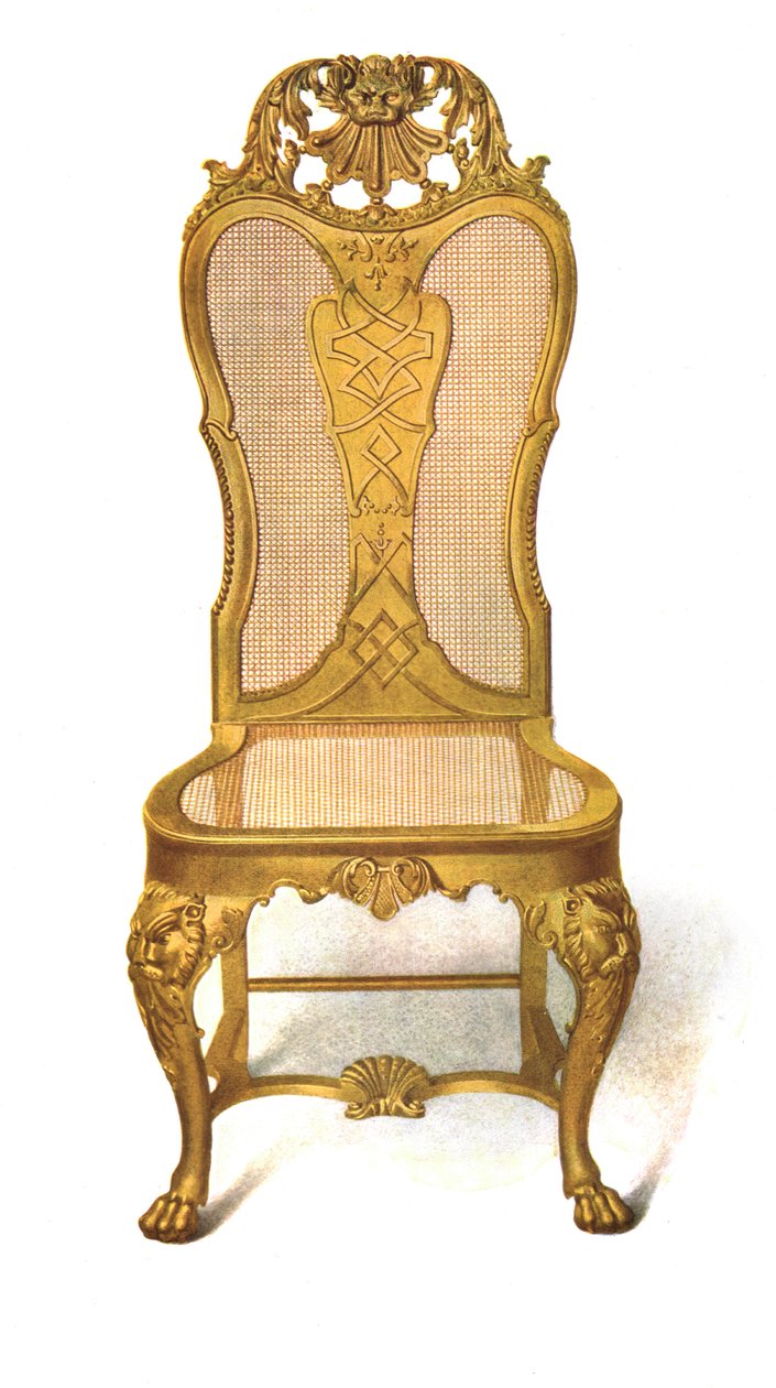 Yaldızlı baston sandalye, 1906 by Shirley Charles Llewellyn Slocombe