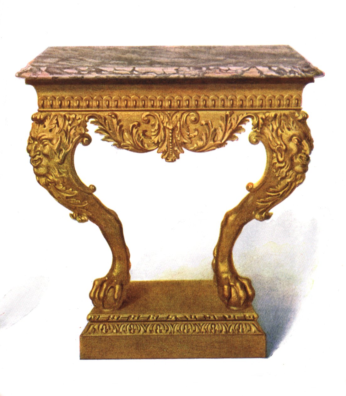 Yaldızlı konsol masası, 1906 by Shirley Charles Llewellyn Slocombe
