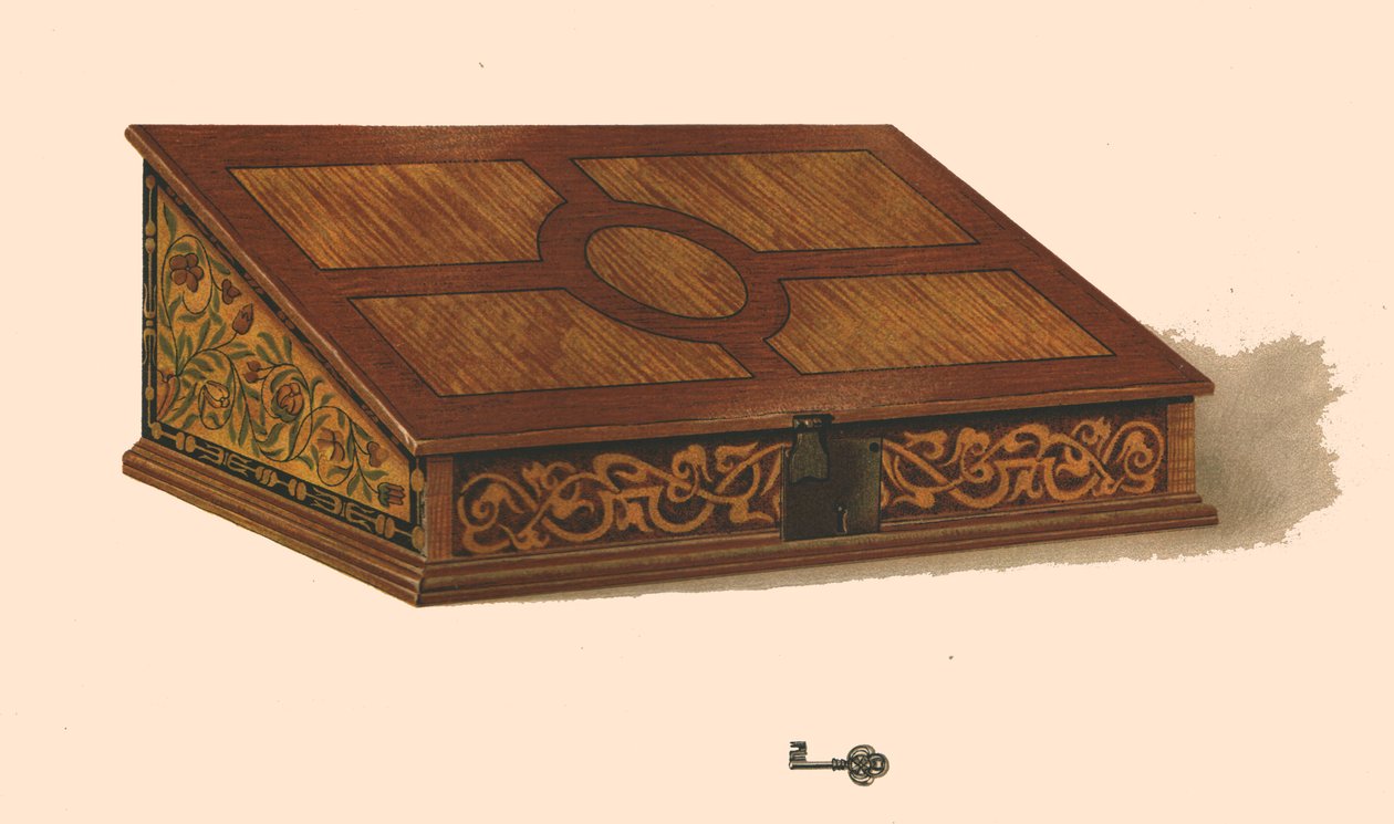 Meşe işlemeli kutu, 1904 by Shirley Charles Llewellyn Slocombe