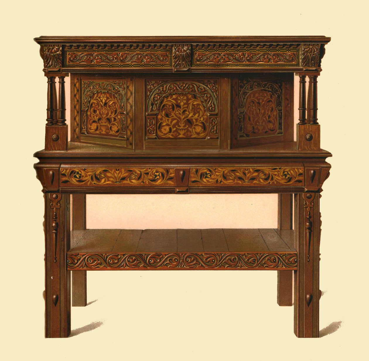 Meşe açık büfe, 1904 by Shirley Charles Llewellyn Slocombe