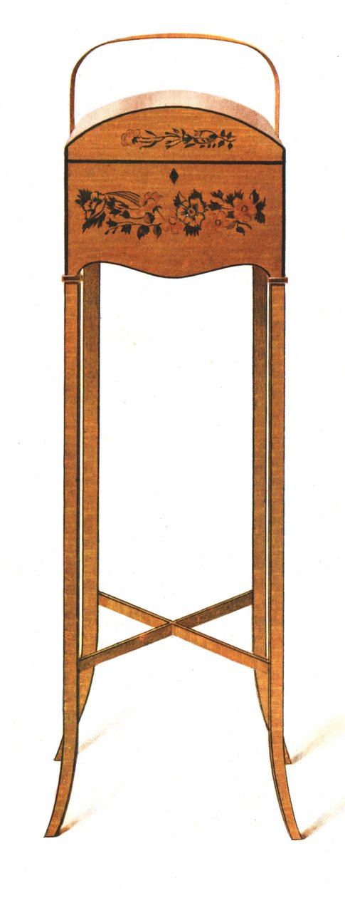 Boyalı Saten-Ahşap Çalışma Masası, 1908. by Shirley Charles Llewellyn Slocombe