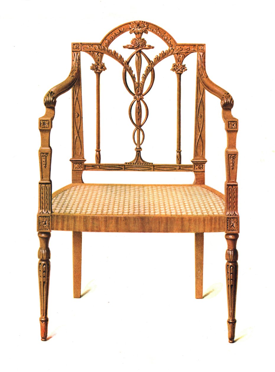 Satinwood Sandalye, 1908 by Shirley Charles Llewellyn Slocombe