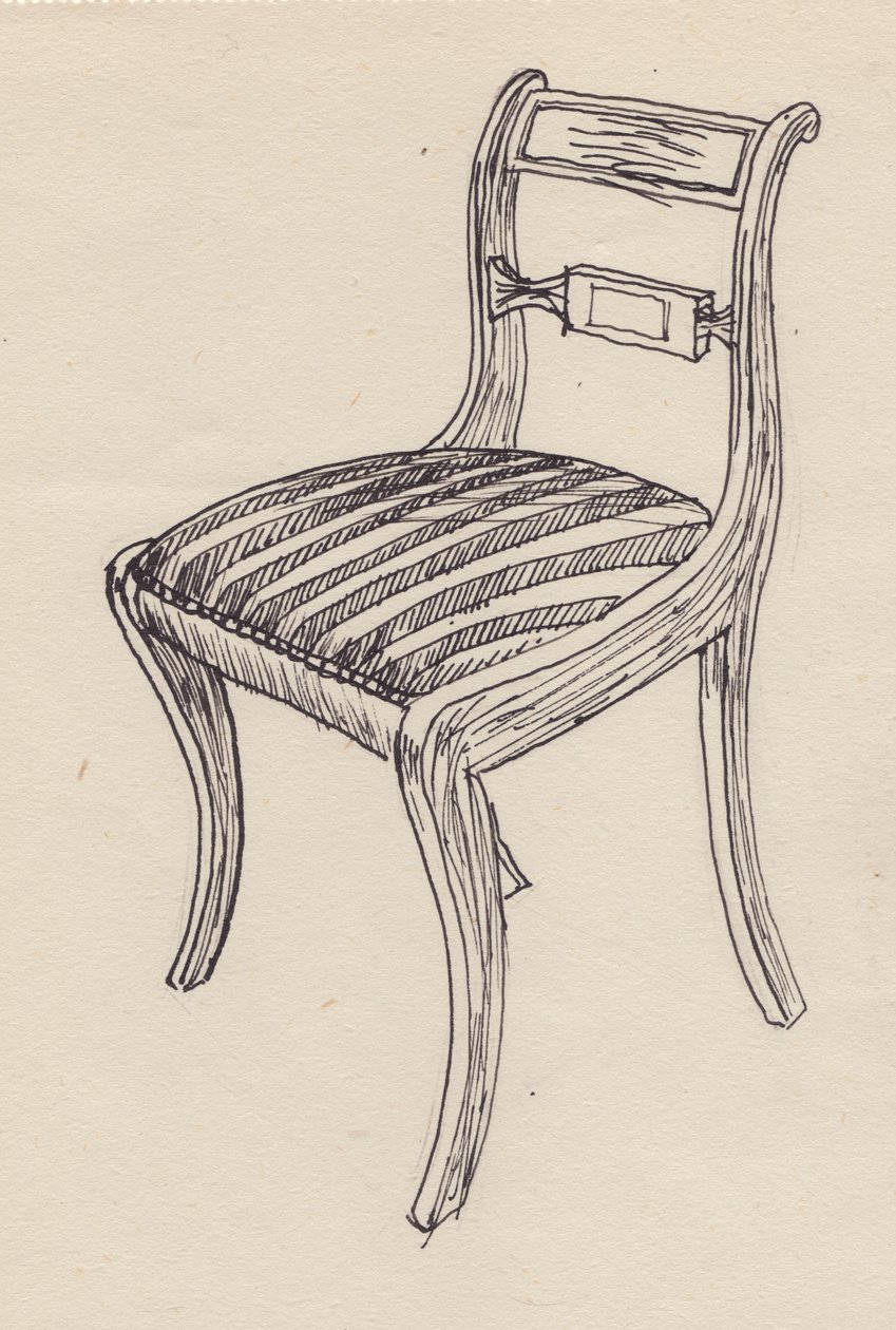 Çizgili koltuk, 1951. by Shirley Markham