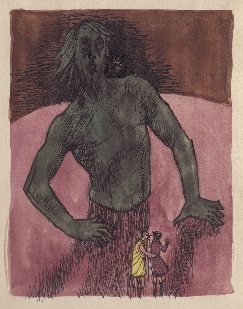 Dante ve Virgil ile dev, 1951. by Shirley Markham