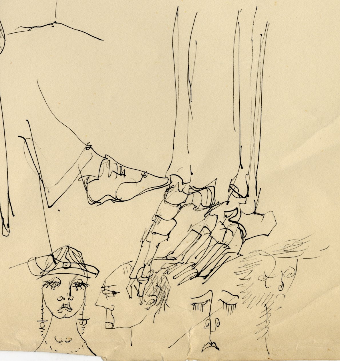 Yüzler ve ayak kemikleri, 1953. by Shirley Markham