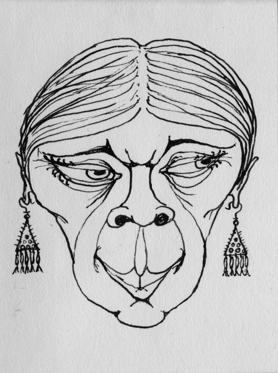 Grotesk yüz, 1952. by Shirley Markham