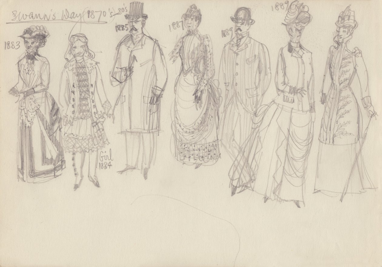 Tarihsel kostüm, c1950. by Shirley Markham