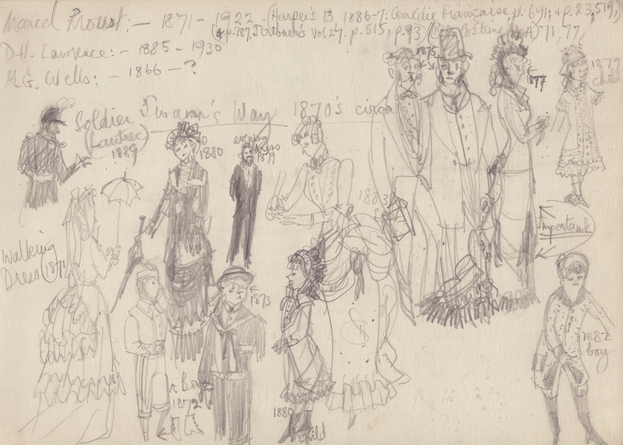 Tarihsel kostüm, c1950. by Shirley Markham