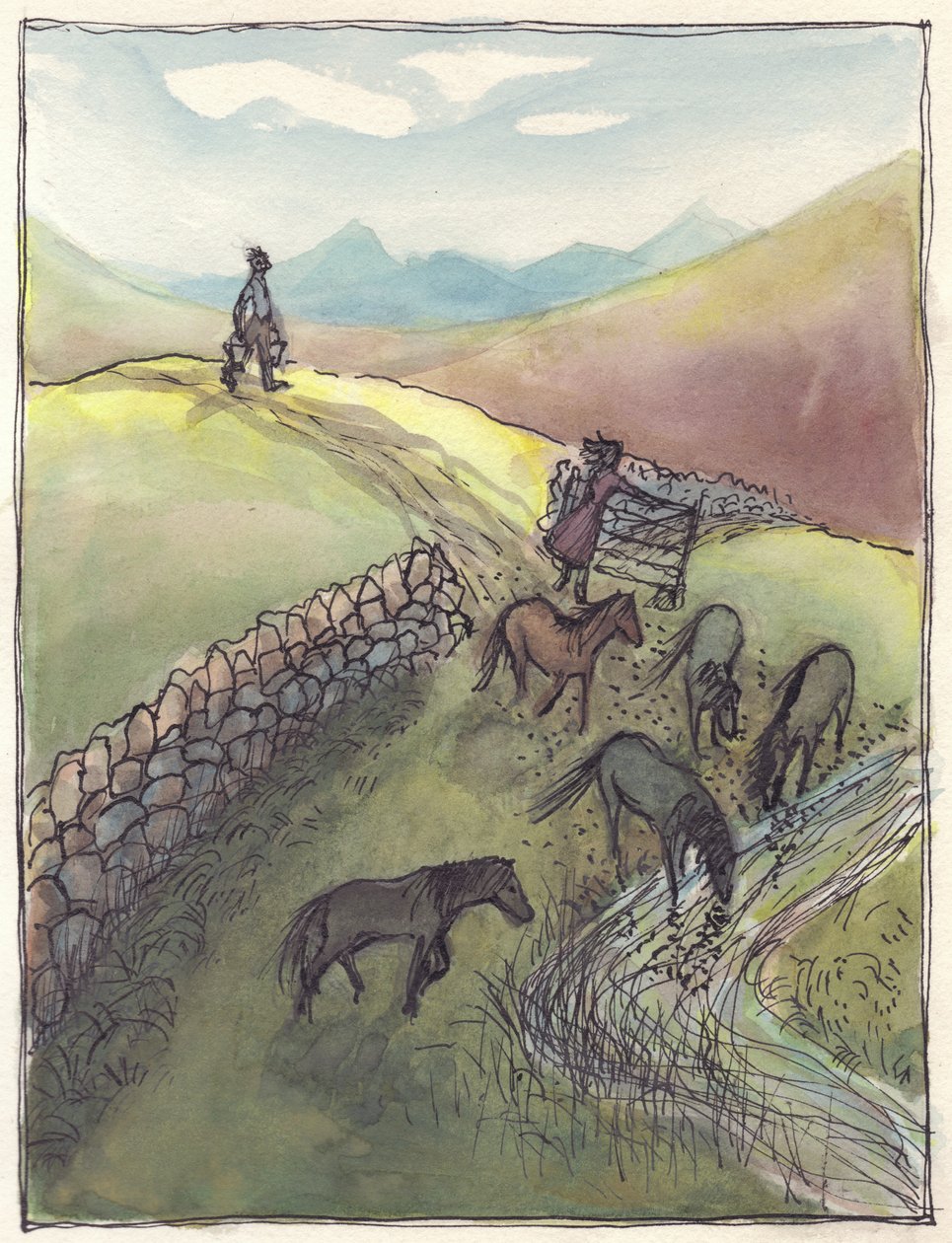 Atlar içiyor, 1952. by Shirley Markham