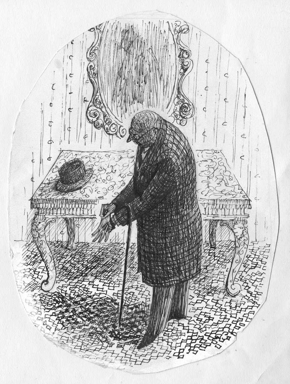Eldivenlerini çıkaran adam, 1952. by Shirley Markham