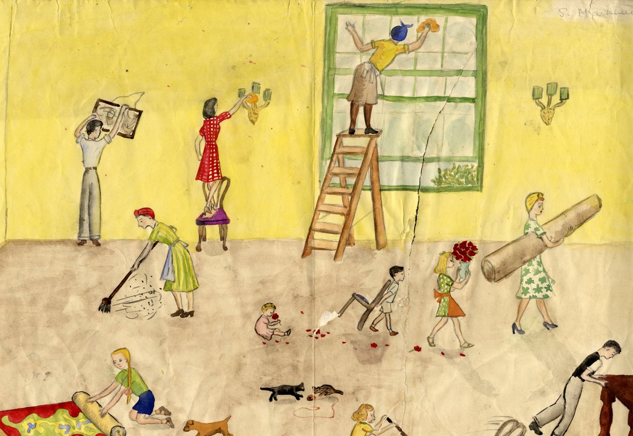Bahar temizliği, 1944. by Shirley Markham
