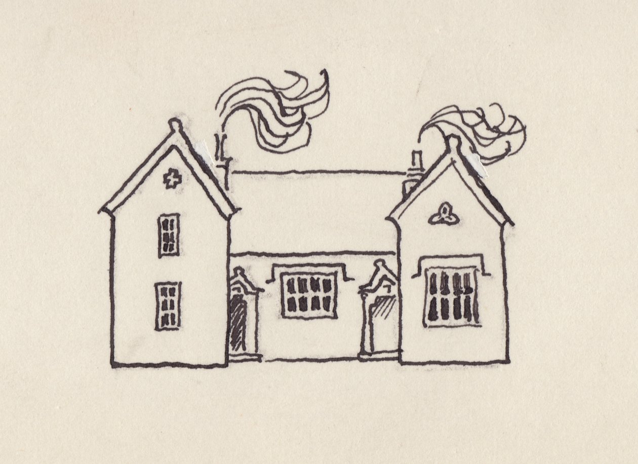 Okul Evi, Küçük Bedwyn, 1980'ler. by Shirley Markham