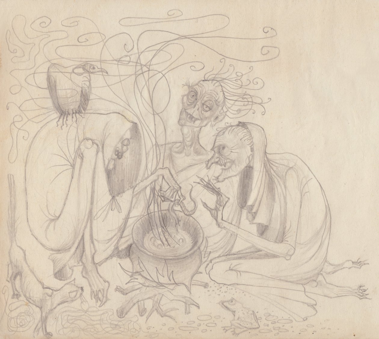 Üç cadı, c1950. by Shirley Markham