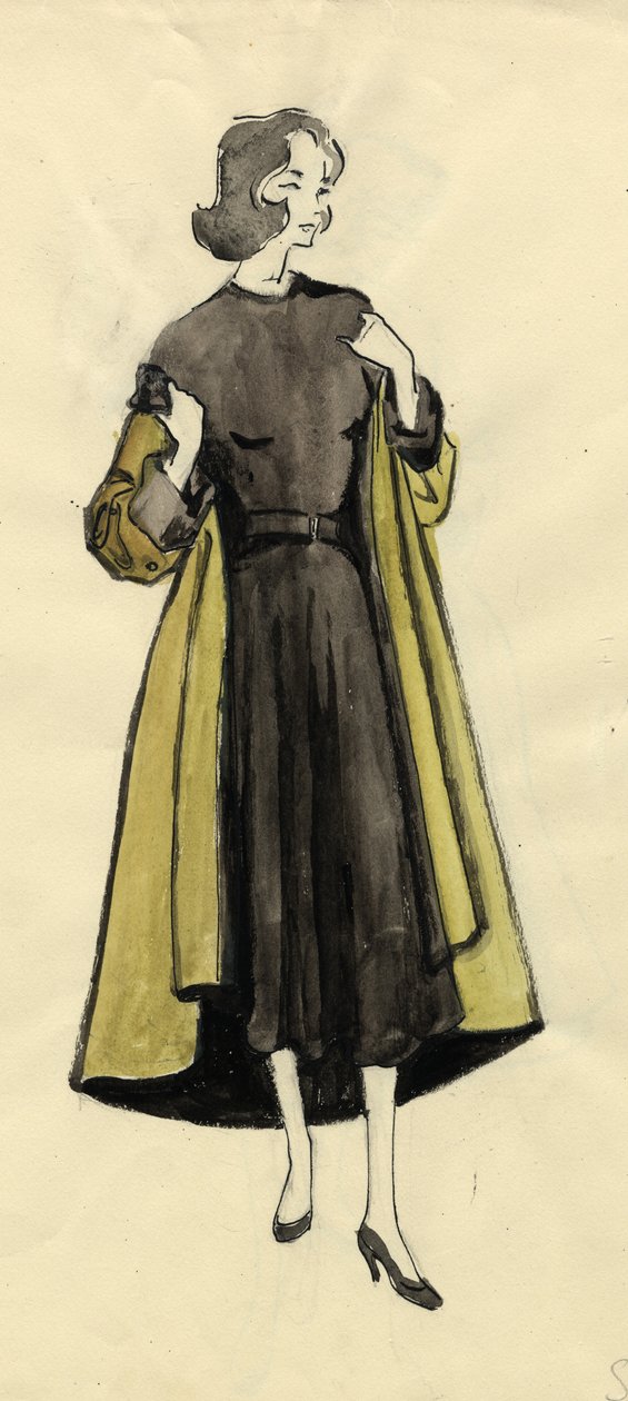 Zeytin ceketli kadın, c1950. by Shirley Markham