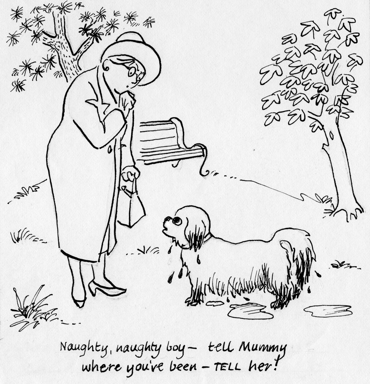 Köpekli kadın, 1950. by Shirley Markham