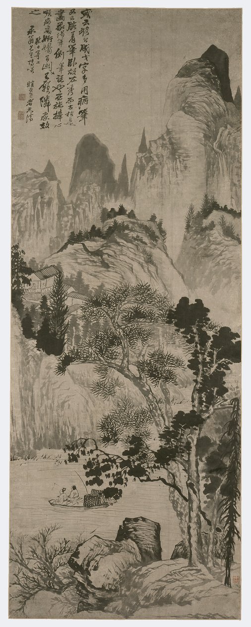 Yong Weng için manzara by Shitao