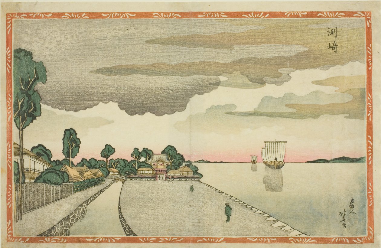 Susaki, "Yeni Perspektif Resimleri (Shin uki-e)" dizisinden by Shotei Hokuju