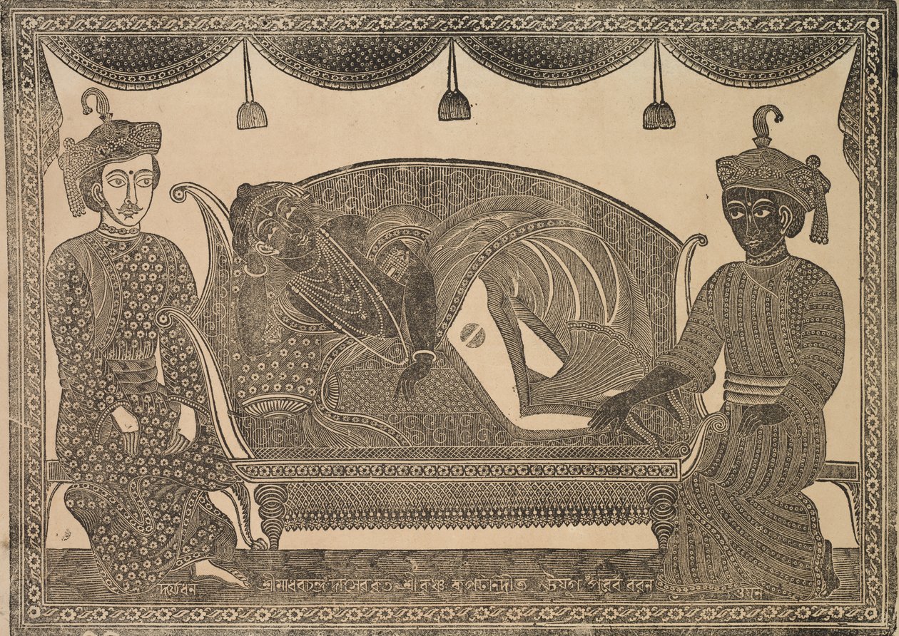 Kalighat Tablosu by Shri Gobinda Chandra Roy