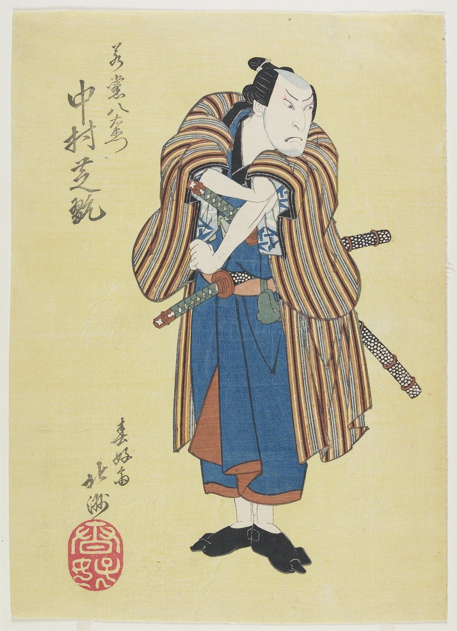 Aktör Nakamura Shikan, 19. yüzyılın başlarında by Shunkosai Hokushu