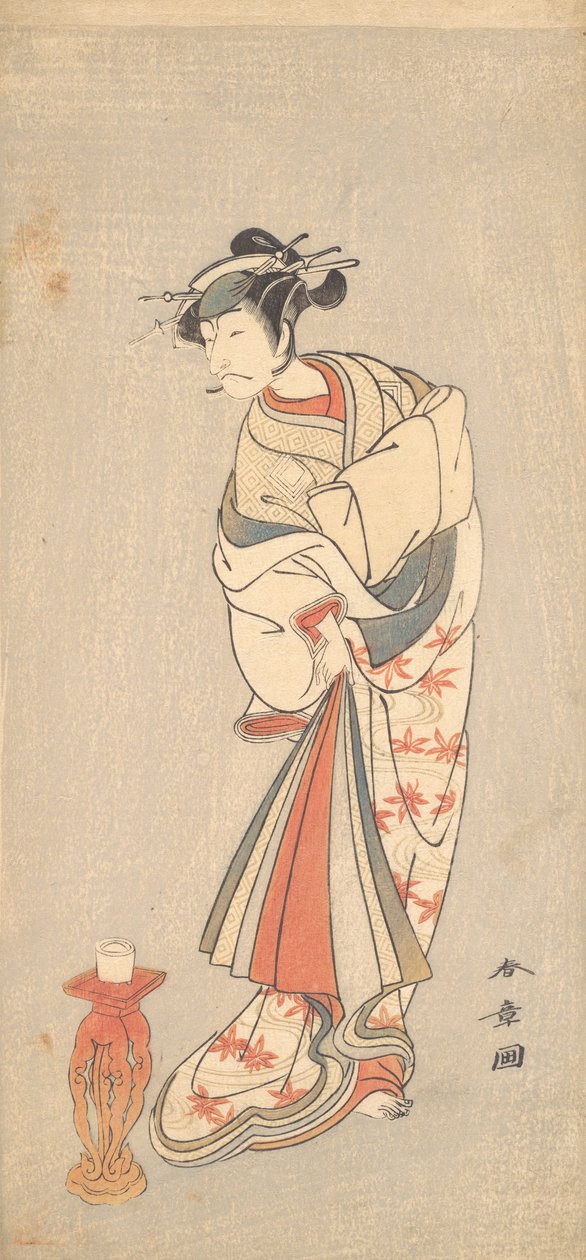 Bir Kadının Rolünde Aktör Ichikawa Danjuro V, 1772. by Shunsho