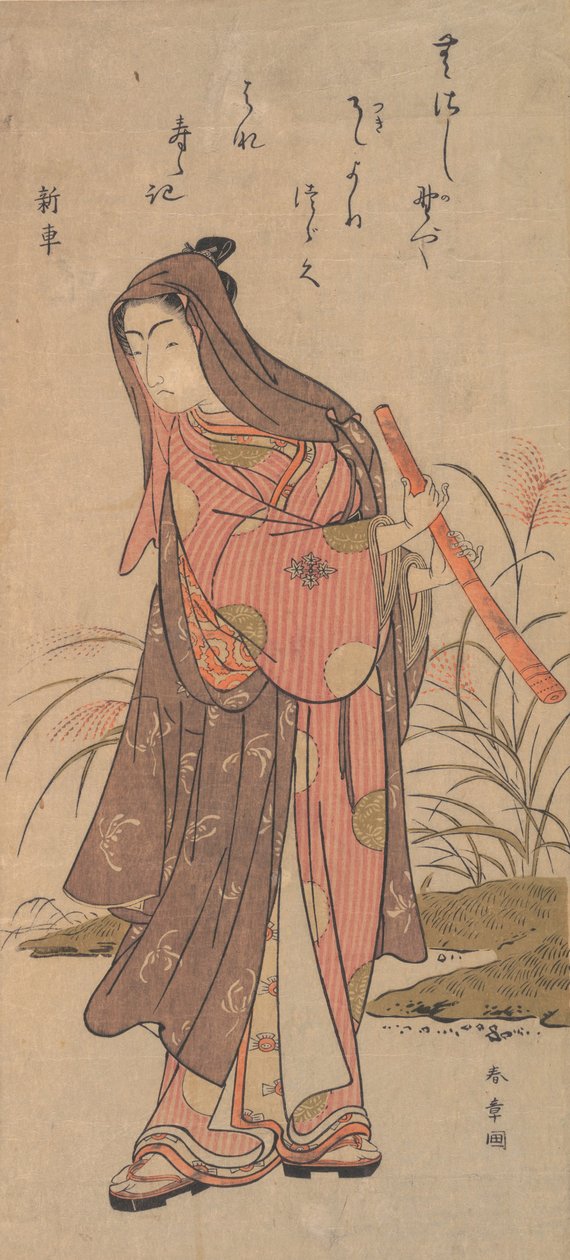 Tee c ve r Ichikawa Yardımı r Ichikawa Meso üyesi Femae Yolu, 1726-1792. by Shunsho