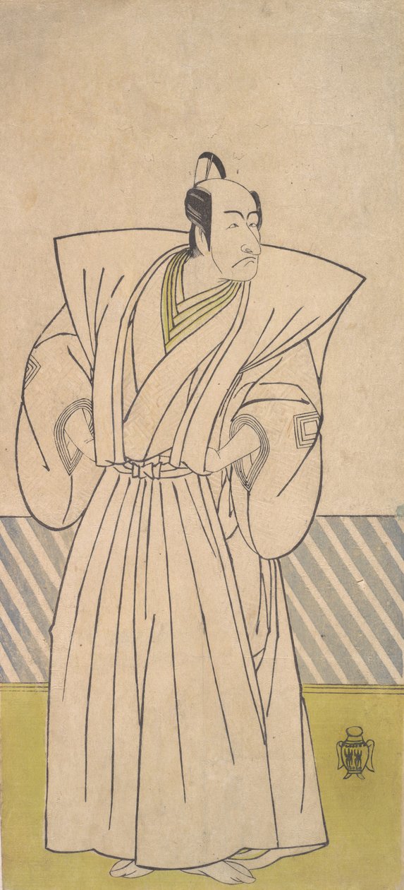 Beşinci Ichikawa Danjuro, 18. yüzyılın sonlarında Yüksek Dereceli bir Samuray olarak. by Shunsho