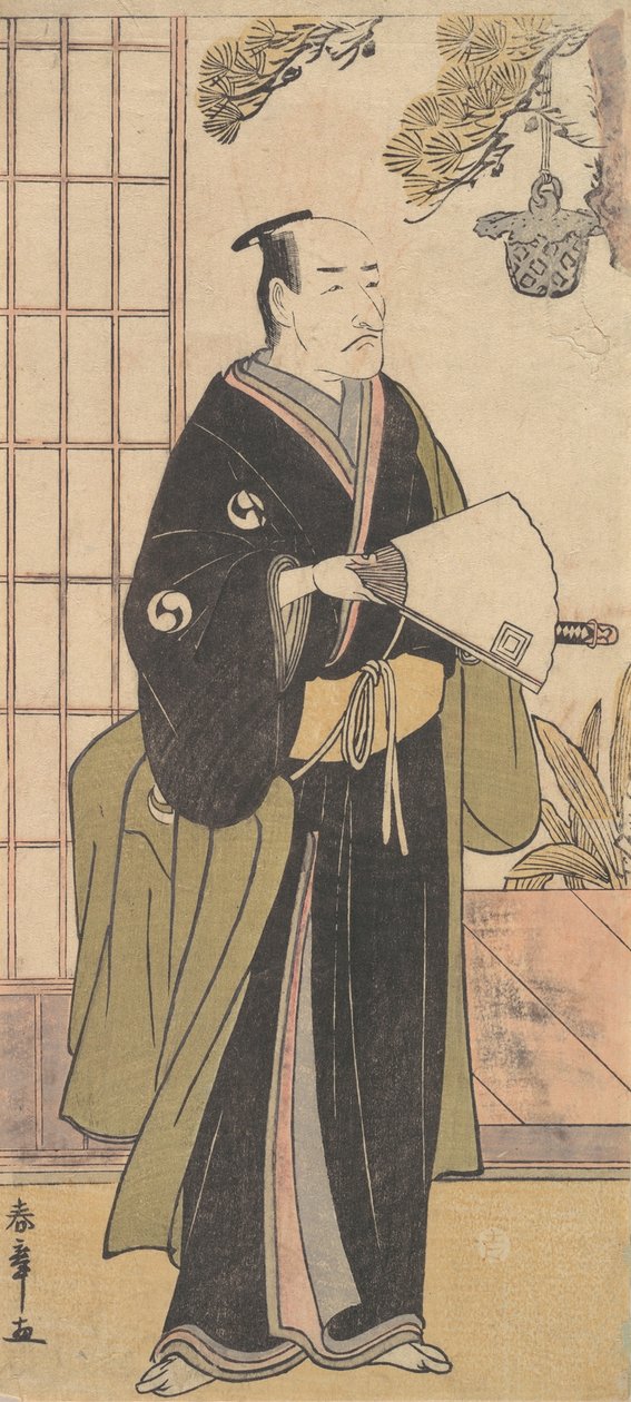 Tefi fth Ichikawa Dan Juro üyesi Tejie f Anne ve çocuk Yuranosuke, 6. kapı, 1783. by Shunsho