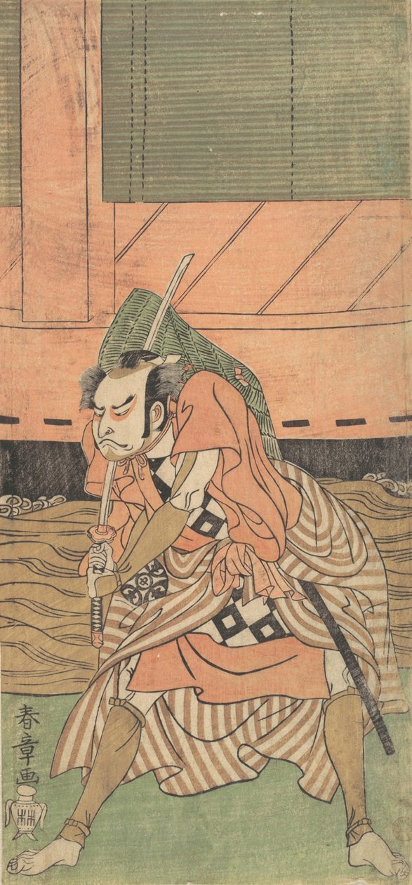 Samuray olarak İlk Nakamura Nakazo, M.Ö. 1770. by Shunsho