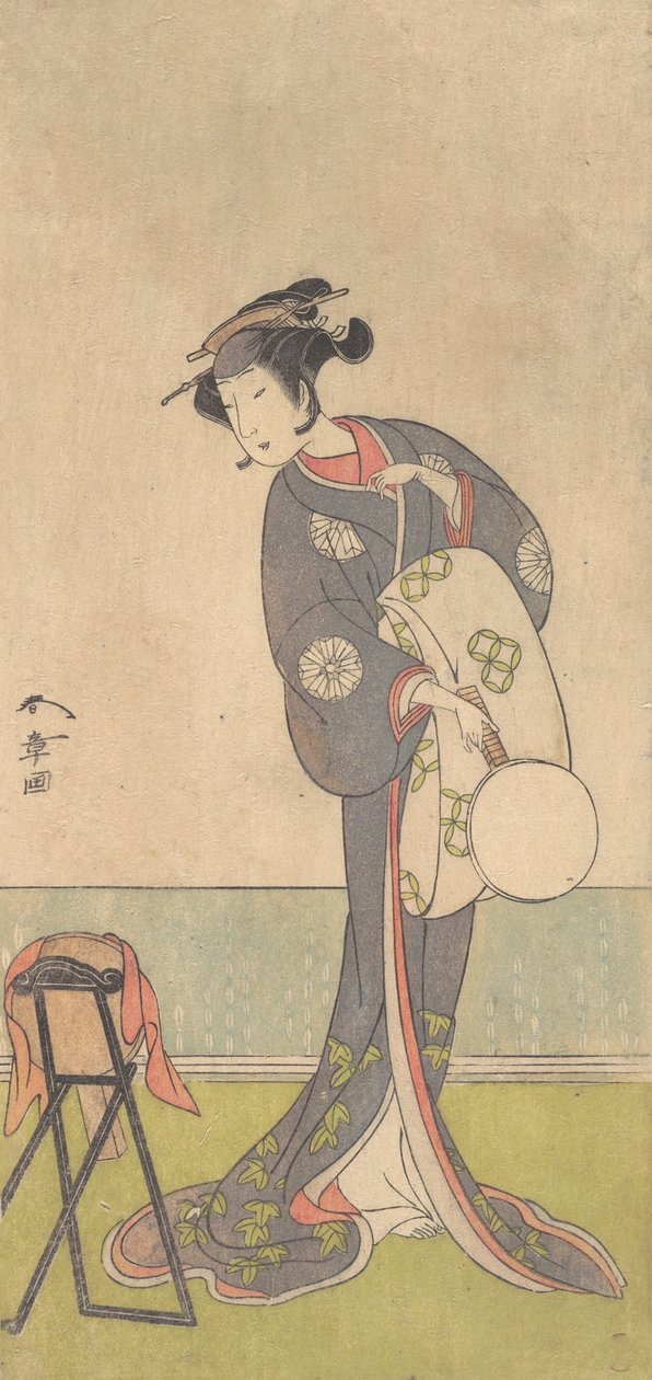 Bir Odada Duran Bir Oiran Olarak İlk Nakamura Tomijuro, 1771. by Shunsho