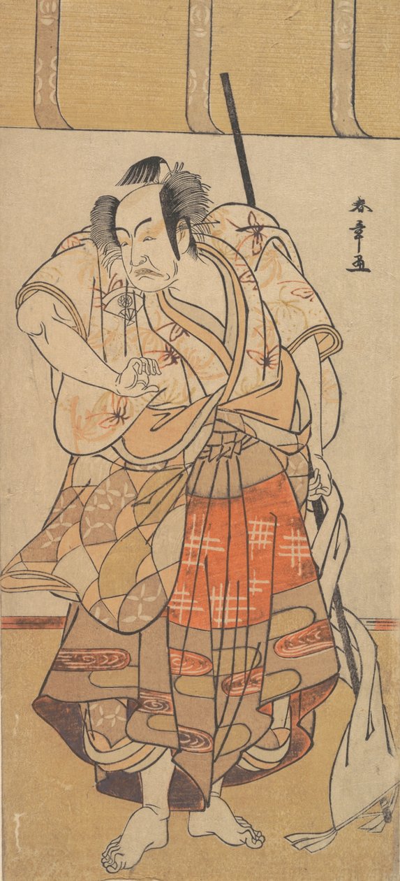 Kızgın Bir Adam Olarak İlk Onoe Kikugoro, yaklaşık. 1772. by Shunsho