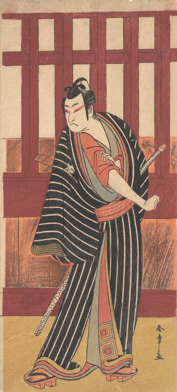 Tese şimdi d Ishikawa asistanı te ji eh f Goose Gane Bunshichi, 1782. by Shunsho