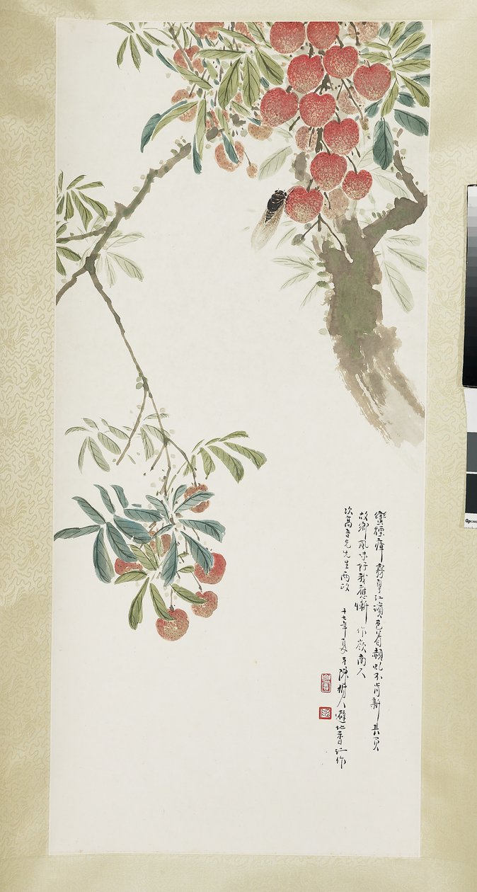 Lychees ve ağustosböceği by Shuren Chen
