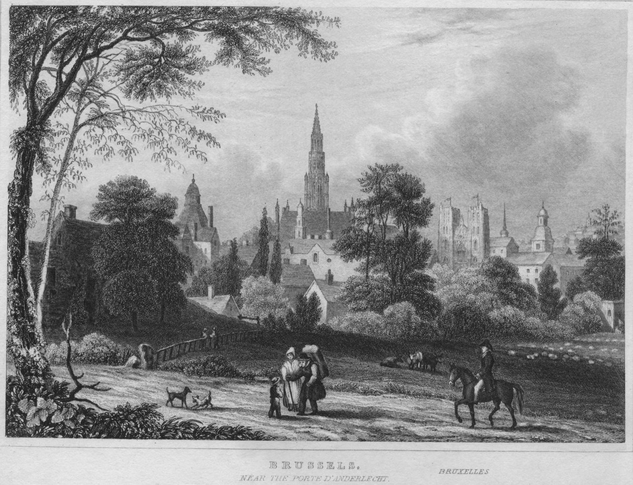 Brüksel, Porte DAnderlecht yakınlarında, 1850 by Shury and Son