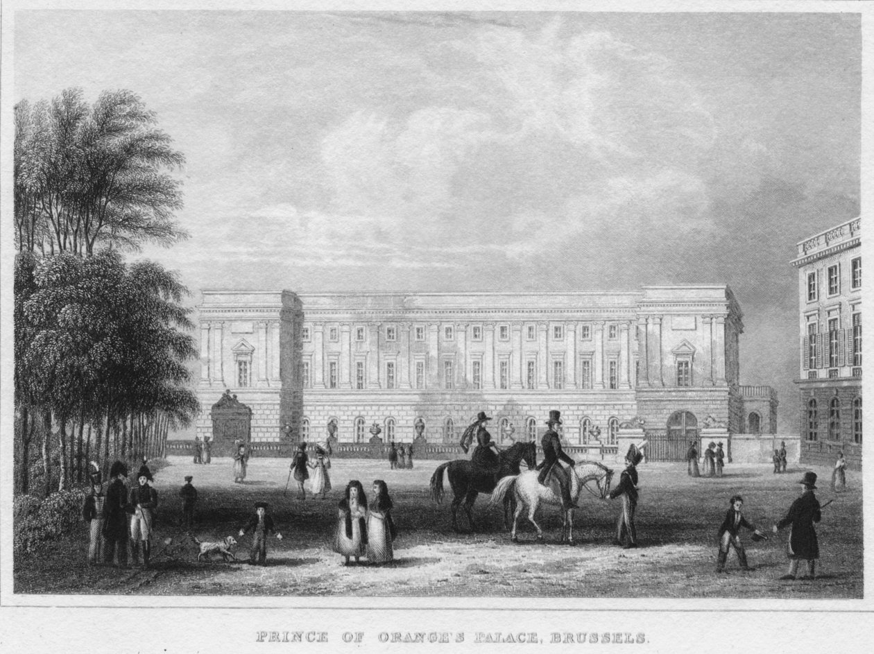 Portakal Prensi Sarayı, Brüksel, 1850 by Shury and Son